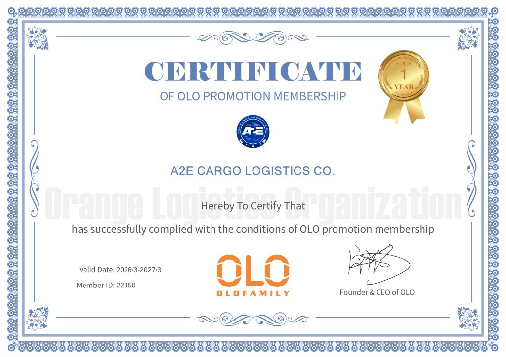 OLO Membership Certificate